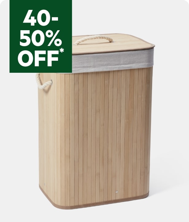 40% To 50% Off All Laundry & Storage Solutions