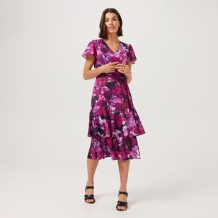 Jane Lamerton Women's Bloomsbury Dress Multicoloured Print