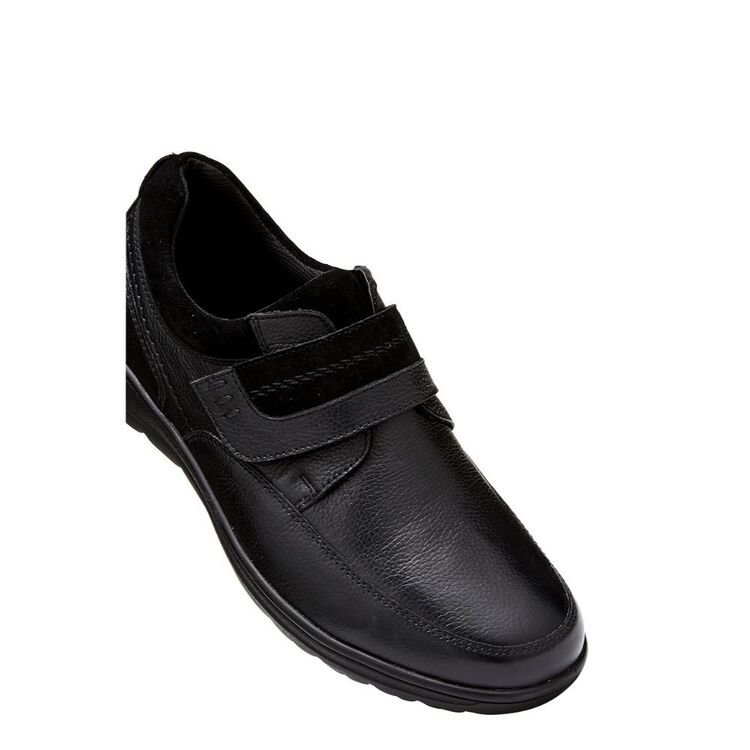 HUSH PUPPIES LENNY LEATHER ST, BLACK, 42 | Harris Scarfe