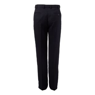 Farah Men's Flat Front Easy Care Polyester Business Trouser Navy