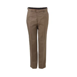 Farah Men's Flat Front Easy Care Polyester Business Trouser Putty