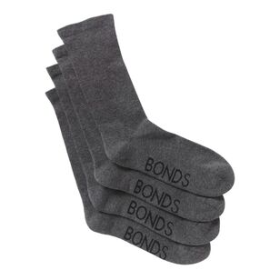 Bonds Men's Very Comfy Crew Socks 2 Pack Black Multicoloured