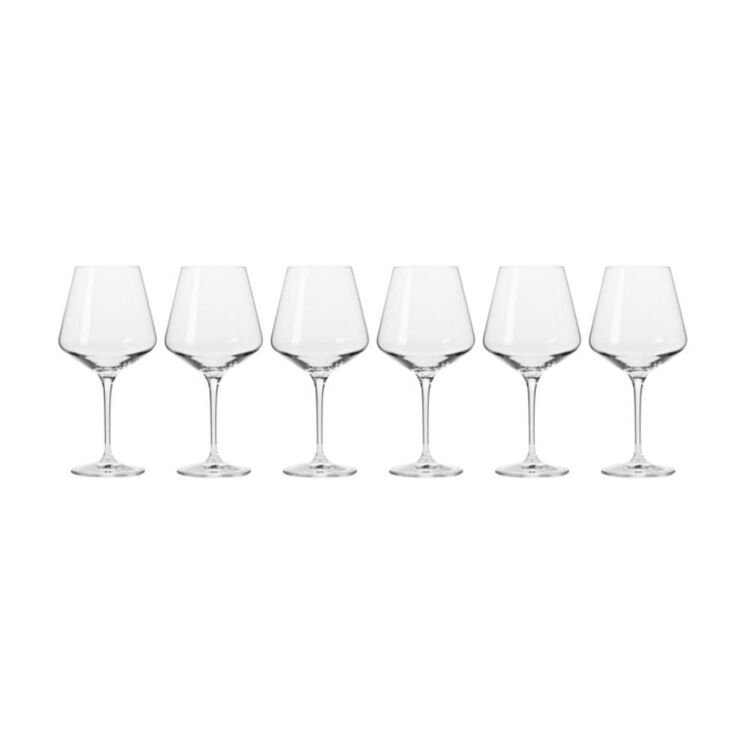 Krosno Large White Wine Glasses Set of 6 | 13.2 oz | Avant-Garde Collection | Crystal Glass | Perfect for Home, Restaurants and Parties | Dishwasher
