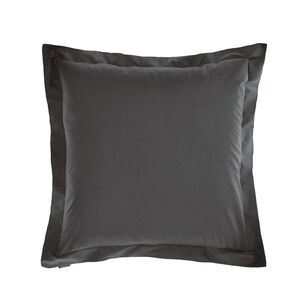 Linen House 300 Thread Count 65x65cm European Pillowcase Charcoal European