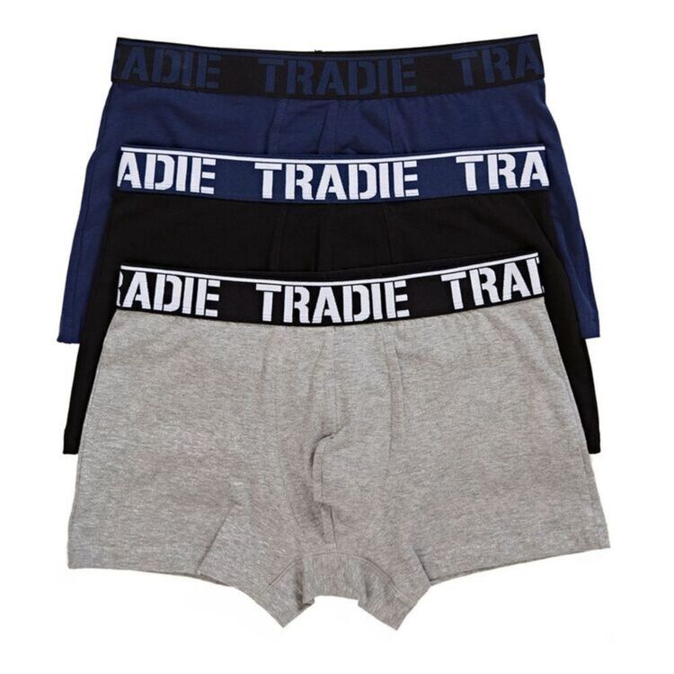 Tradie Underwear Mens Blue Grey Colour 4 Pack Cotton Hipster Brief Size XL  New