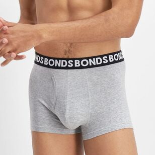 Bonds Men's Everyday Trunk 3 Pack Black & Blue Grey