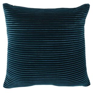 Elysian Velvet Pleat Cushion 50 x 50 cm Teal