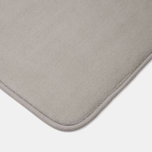 Soren Memory Foam Bath Mat Silver 50 x 80 cm