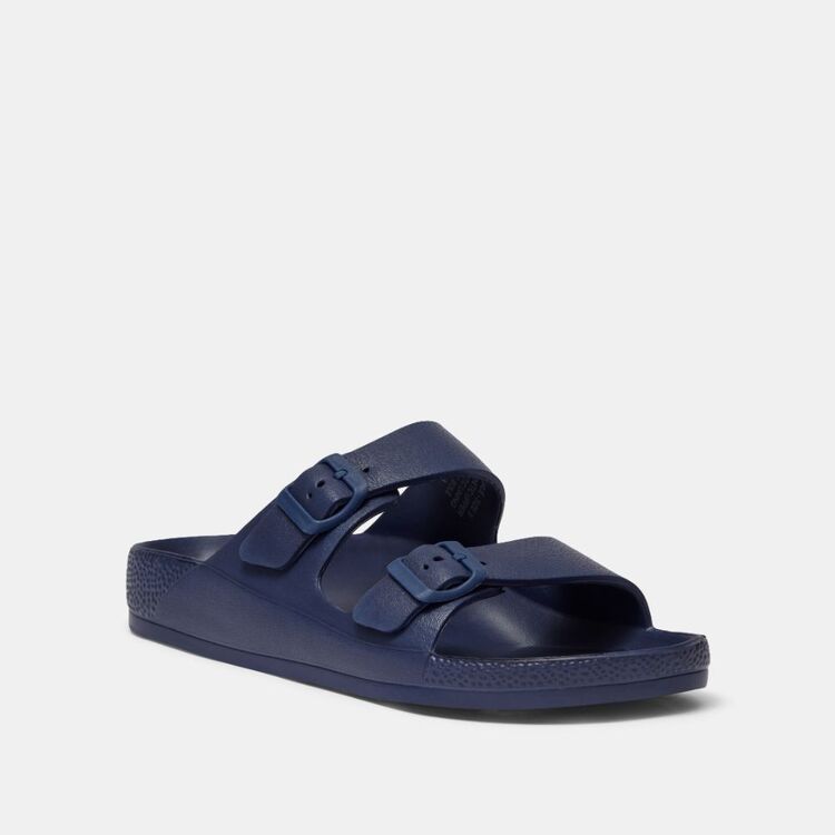 JC Lanyon Men's Double Strap Charlie Eva Slide Navy