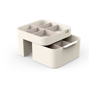 Joseph Joseph Viva Cosmetic Organiser With Drawer - Shell White