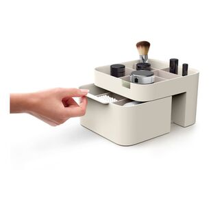 Joseph Joseph Viva Cosmetic Organiser With Drawer - Shell White