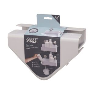 Joseph Joseph Easystore Corner Shower Caddy 2-Pack White