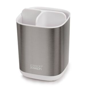 Joseph Joseph Easystore Steel Toothbrush Caddy Silver