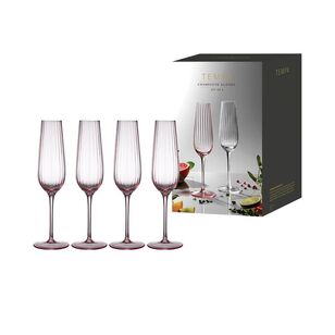 Tempa Esme Champagne Glass 4 Pack Blush