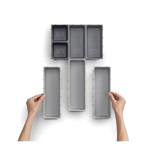 Joseph Joseph Blox 7-Piece Grey Drawer Organiser Set