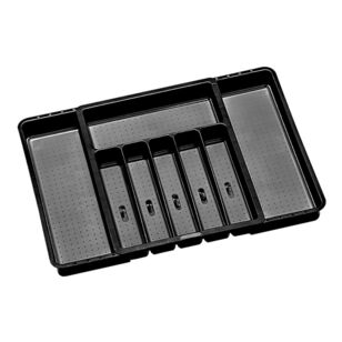 Madesmart Expandable Cutlery Tray Carbon