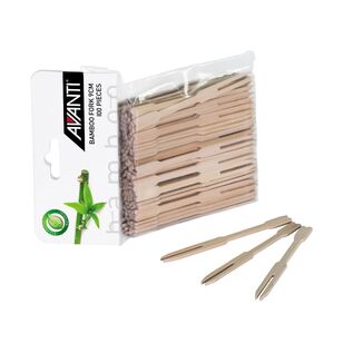 Avanti 9 cm Bamboo Fork 100 Pack