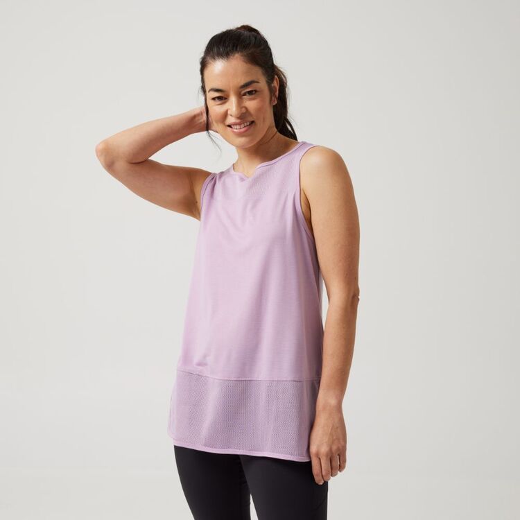 Lululemon Let it Loose Tank Grey and Black Women's Active Sports
