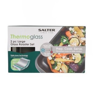 Salter Thermo Glass Roaster Large 2 Pack