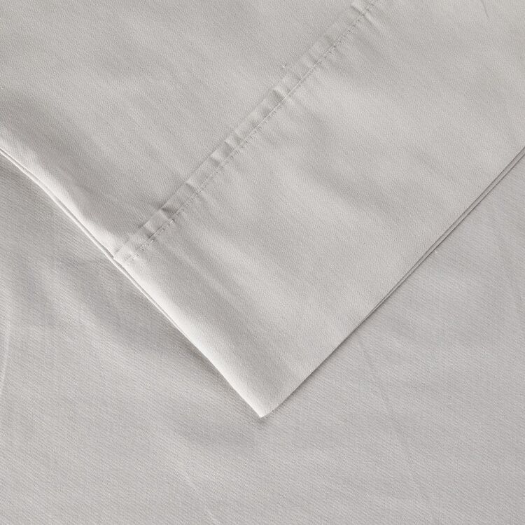 Dri Glo 375 Thread Count Cotton Lyocell Sheet Set Light Grey