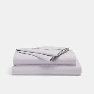 Chyka Home 300 Thread Count Washed Cotton Percale Sheet Set Grey