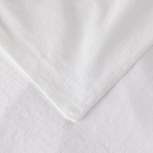 Chyka Home 300 TC Washed Cotton Percale 2 Pack European Pillowcase White European