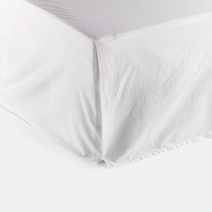 Chyka Home 300 TC Washed Cotton Percale Valance White