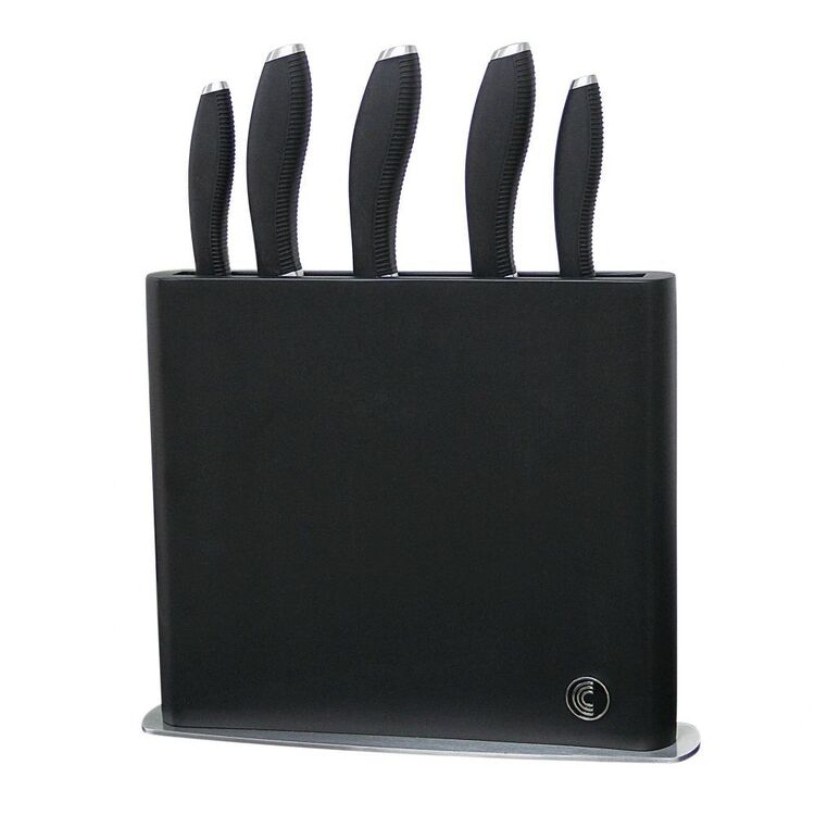 Circulon 6 Piece Black Knife Block Set