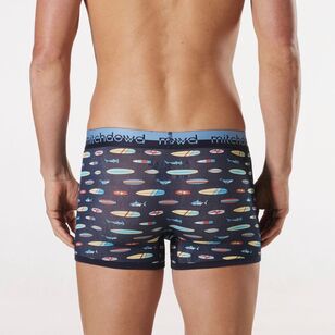 Mitch Dowd Men's Surf Stripe Bamboo Trunk Navy