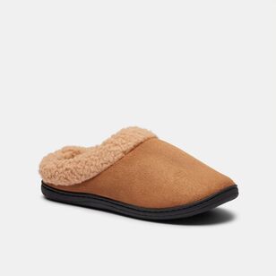 Nic Morris Men's Mal Sherpa Lined Mule Slipper Tan