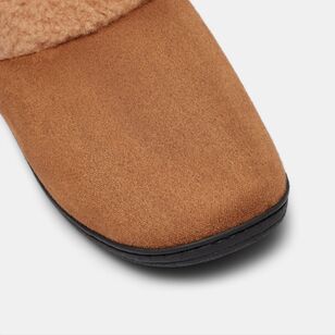 Nic Morris Men's Mal Sherpa Lined Mule Slipper Tan