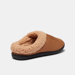 Nic Morris Men's Mal Sherpa Lined Mule Slipper Tan