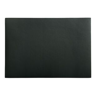 Maxwell & Williams Table Accents 43 x 30 cm Leather Look Cowhide Placemat Charcoal