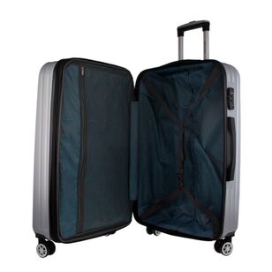 Pierre Cardin 80cm Large Suitcase Silver 80 cm