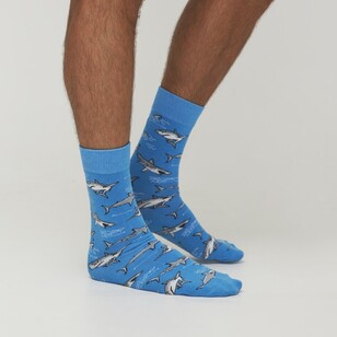 Nic Morris Men's Business Sock 2 Pack Shark