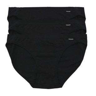 Underworks Women's Bikini Brief 3 Pack Black