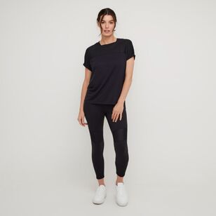 LMA Active Women's Core Blockout Crop Leggings Black