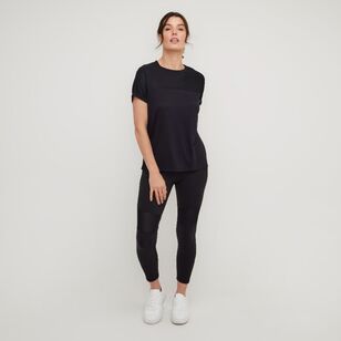 LMA Active Women's Core Blockout Crop Leggings Black