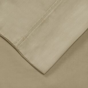 Warwick Home 300 Thread Count Recycled Cotton Sheet Set Tea