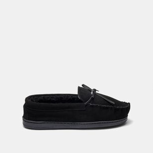 Weavers Men's Roger Suede Moccasin Black 7