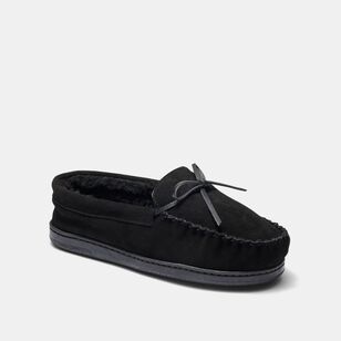 Weavers Men's Roger Suede Moccasin Black 7