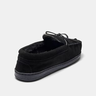 Weavers Men's Roger Suede Moccasin Black 7