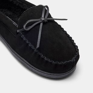 Weavers Men's Roger Suede Moccasin Black 7