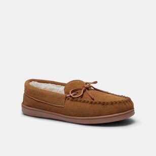 Weavers Men's Roger Suede Moccasin Tan