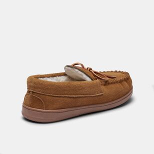 Weavers Men's Roger Suede Moccasin Tan