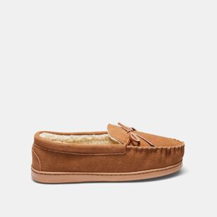 Weavers Men's Roger Suede Moccasin Tan