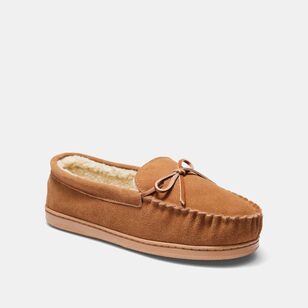 Weavers Men's Roger Suede Moccasin Tan