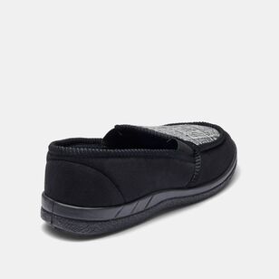 Weavers Men's Theodore Check Slipper Black & Chalk