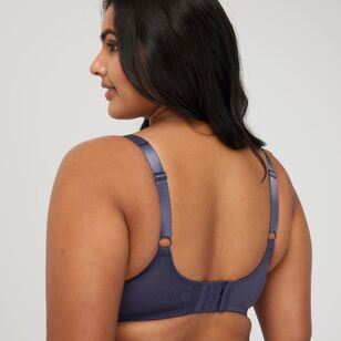 Sash & Rose Women's 2-Pack Underwire Minimiser Bra Charcoal & Blue 12F