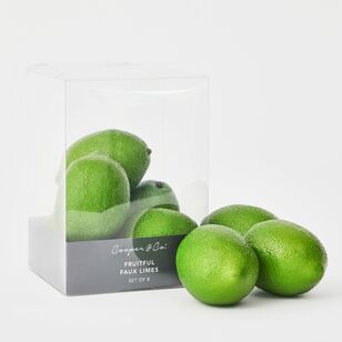 Cooper & Co Fruitful Faux Limes 8 Piece Set Green